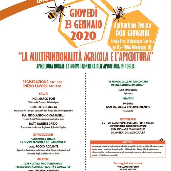 Workshop “LA MULTIFUNZIONALITA’ AGRICOLA E L’APICOLTURA”