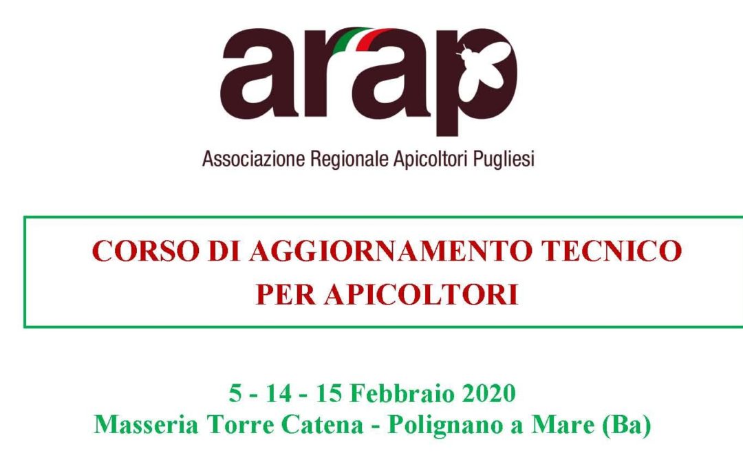 Corso di aggiornamento tecnico per apicoltori 2020