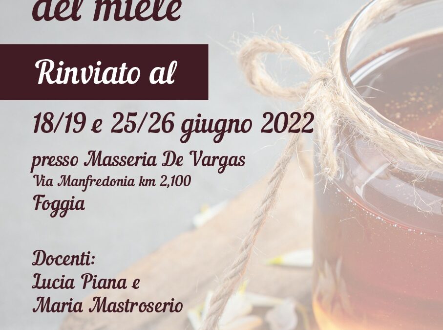 Corso di introduzione all’analisi sensoriale del miele 2022