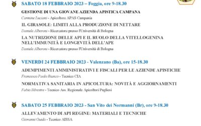 Corso di aggiornamento tecnico per gli apicoltori 2023