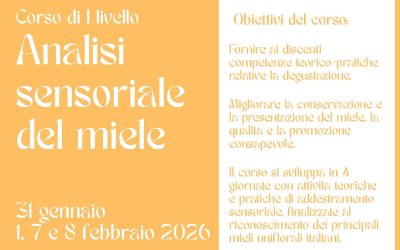 Corso di introduzione all’analisi sensoriale del miele 2026